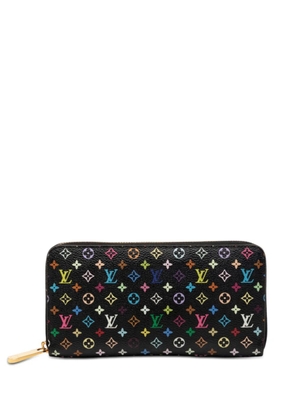 Louis Vuitton Pre-Owned 2010 Monogram Multicolore Zippy Wallet long wallets - Black