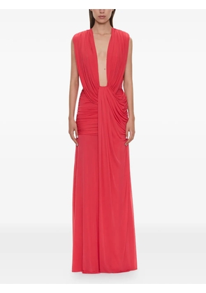 Christopher Esber Ripple drape gown - Red