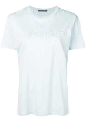 Alberta Ferretti logo T-shirt - Blue