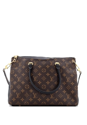 Louis Vuitton Pre-Owned Pallas Tote Monogram Canvas with Leather shoulder bag - Brown