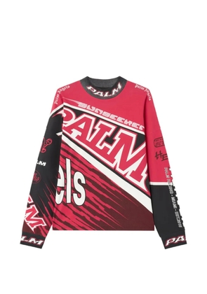 Palm Angels graphic long-sleeve T-shirt - Red