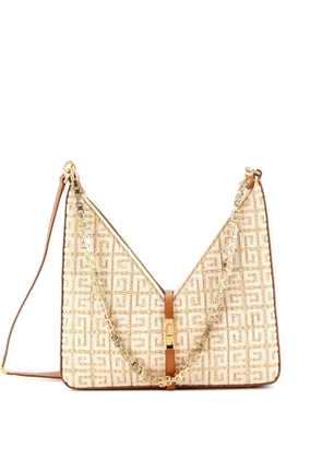 Givenchy Pre-Owned Cut Out 4G Raffia Small shoulder bag - Neutrals