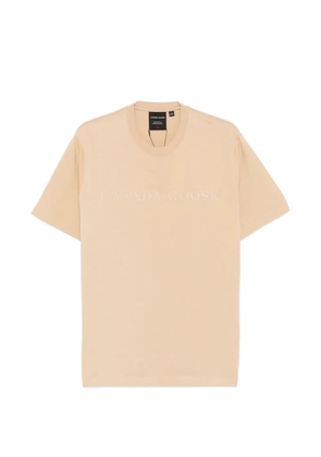 Canada Goose logo-embroidered T-shirt - Neutrals