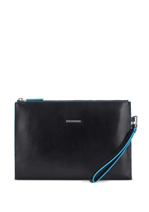 PIQUADRO leather clutch bag - Black