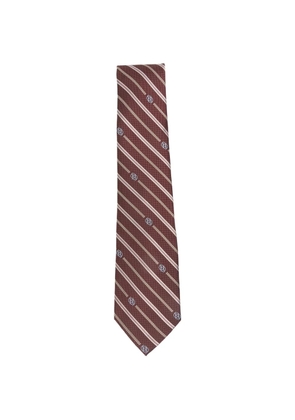 Drôle De Monsieur diagonal-stripe tie - Red