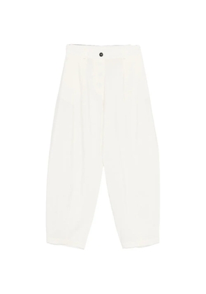 Cordera buttoned trousers - White