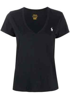 Polo Ralph Lauren embroidered logo T-shirt - Black