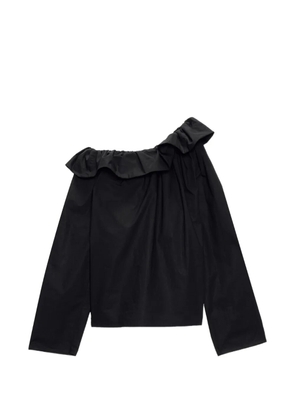 MSGM ruffled-neck blouse - Black