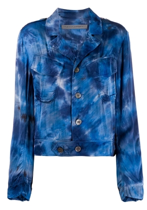 Raquel Allegra tie dye print jacket - Blue