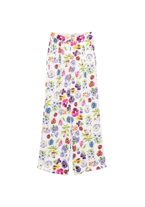 Vivetta floral-print trousers - White