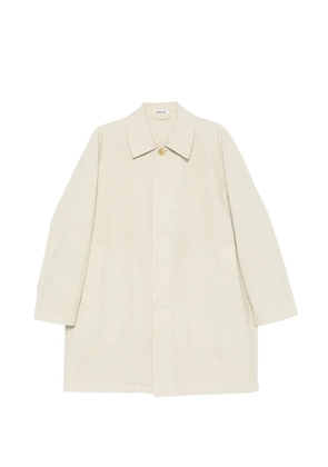 Auralee collared coat - Neutrals