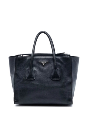 Prada Pre-Owned 2013-2025 Glace Calf Twin Pocket Double Handle satchel - Blue