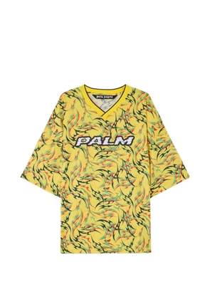 Palm Angels Tribal all-over pattern T-Shirt - Yellow