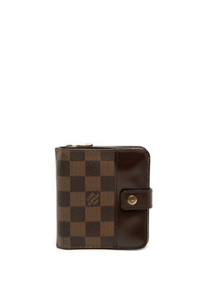 Louis Vuitton Pre-Owned 2005 Damier Ebene Compact Zip Wallet small wallets - Brown