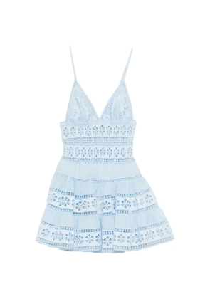Charo Ruiz Ibiza Isca broderie-anglaise mini dress - Blue