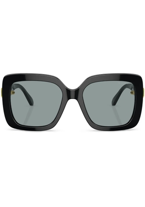 Swarovski Eyewear crystal-embellished oversize-frame sunglasses - Black