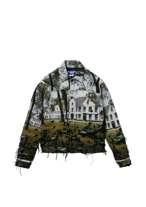 Junya Watanabe MAN frayed pattern jacket - Multicolour