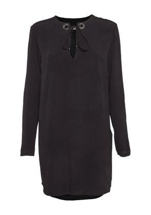 SANDRO lace-up long-sleeved dress - Black