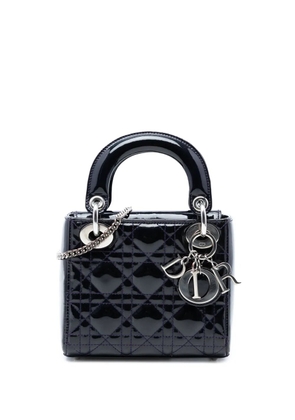 Christian Dior Pre-Owned 2016 Mini Patent Cannage Lady Dior satchel - Purple