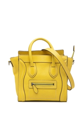 Celine Pre-Owned 2011 Nano Grained Calfskin Luggage Tote satchel - Yellow