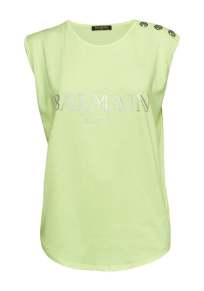 Balmain Pre-Owned cotton T-shirt - Green