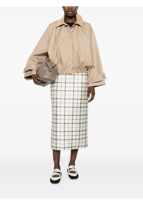 Róhe suede-collar jacket - Neutrals