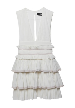 Isabel Marant Vintage Pre-owned ruffled cotton dress - White