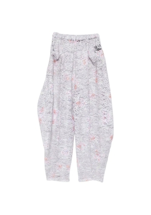 Barbara Bologna floral-lace trousers - Grey