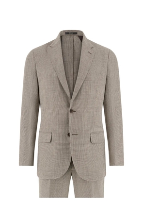 Boggi Milano micro patterned double pleat suit - Neutrals