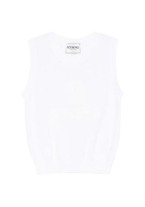Iceberg round-neck vest - White