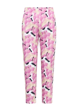 Rochas graphic birds trousers - Pink