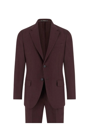 Boggi Milano single-breasted linen suit - Purple