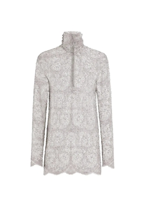 Dolce & Gabbana high-neck blouse - Grey