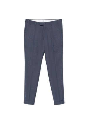 PT Torino check-pattern pleated trousers - Blue