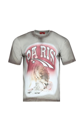 LA MASKARADE wolf-graphic T-shirt - Grey