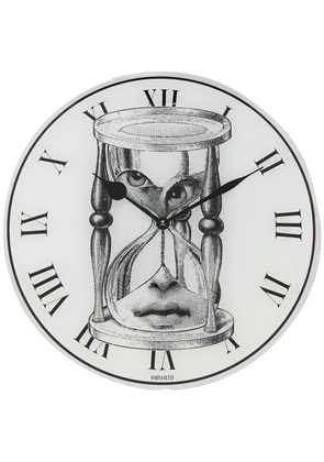 Fornasetti timer-face round wall clock - White