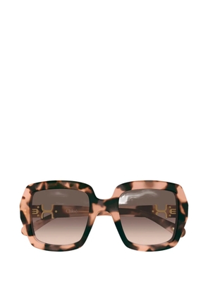Chloé Eyewear oversized square-frame sunglasses - Brown