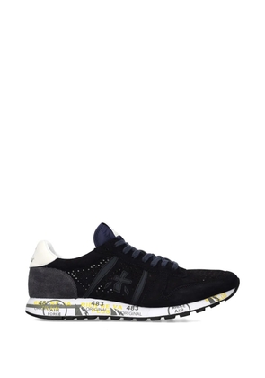 Premiata Eric perforated suede sneakers - Blue