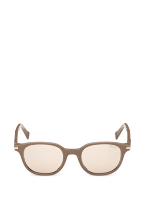 Zegna round-frame sunglasses - Neutrals