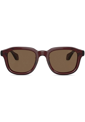 Giorgio Armani square-frame sunglasses - Brown