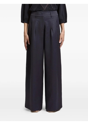 Peserico pleated wide-leg trousers - Blue