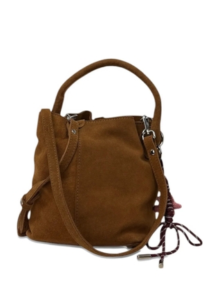 Date Paniere suede shoulder bag - Brown