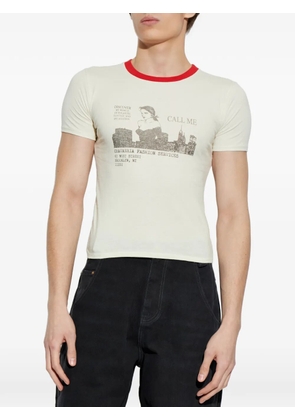 Willy Chavarria graphic-print T-shirt - Neutrals