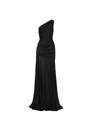 IL VOLO Aeris one-shoulder draped dress - Black
