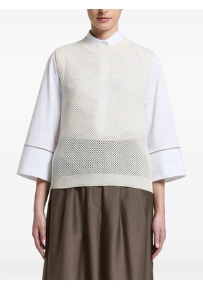 Peserico open-knit vest - Neutrals