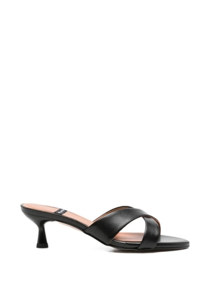 ANGEL ALARCON Elodia round-toe strap sandals - Black