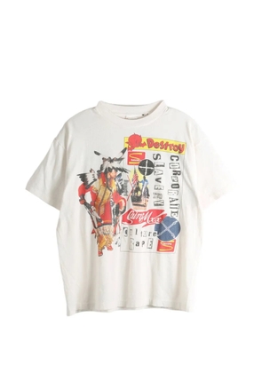 SAINT MXXXXXX graphic-print T-shirt - Neutrals