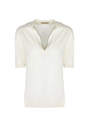 Purotatto v-neck polo shirt - Neutrals