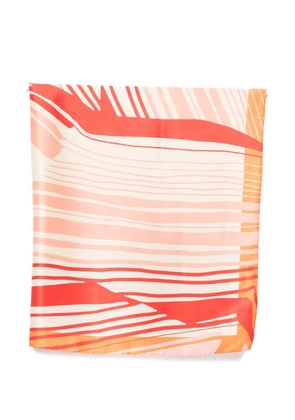 Raquel Diniz abstract-print silk scarf - Neutrals