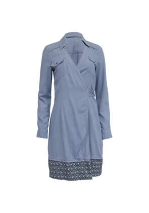 Diane Von Furstenberg Vintage Savion wrap dress - Blue